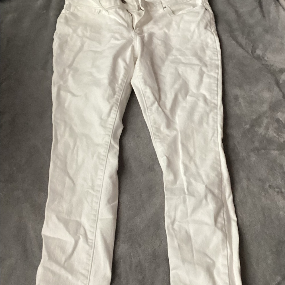 Levi's White Straight Leg Pants